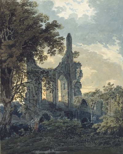 Byland Abbey, Yorkshire, ca. 1793 von Thomas Girtin